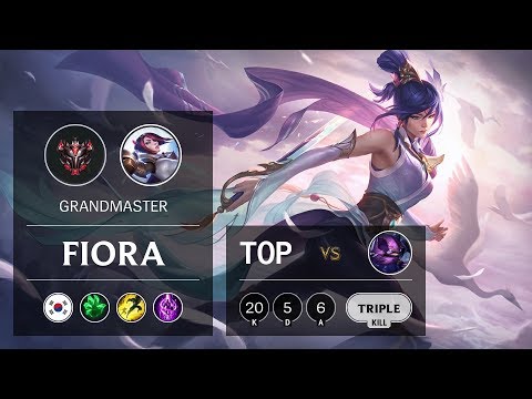 Fiora Top vs Kennen - KR Grandmaster Patch 9.8