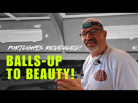 Finally! PORTLIGHTS on Our Liveaboard Boat - Watch the Magic Happen