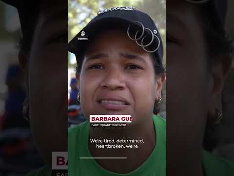 Venezuela earthquake victims shelter at golf course | AJ #shorts