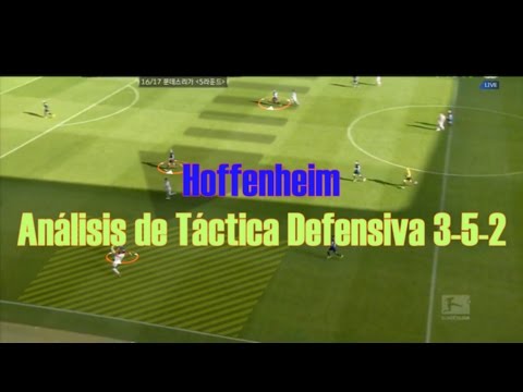 [Parte 1] Hoffenheim 3-5-2 Táctica defensiva. Versión en español