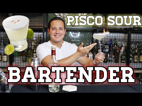 PISCO SOUR / BARTENDER TUTORIAL / COCKTAIL RECIPE