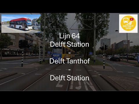 Lijn 64 Delft Station - Delft Tanthof - Delft Station | 2025