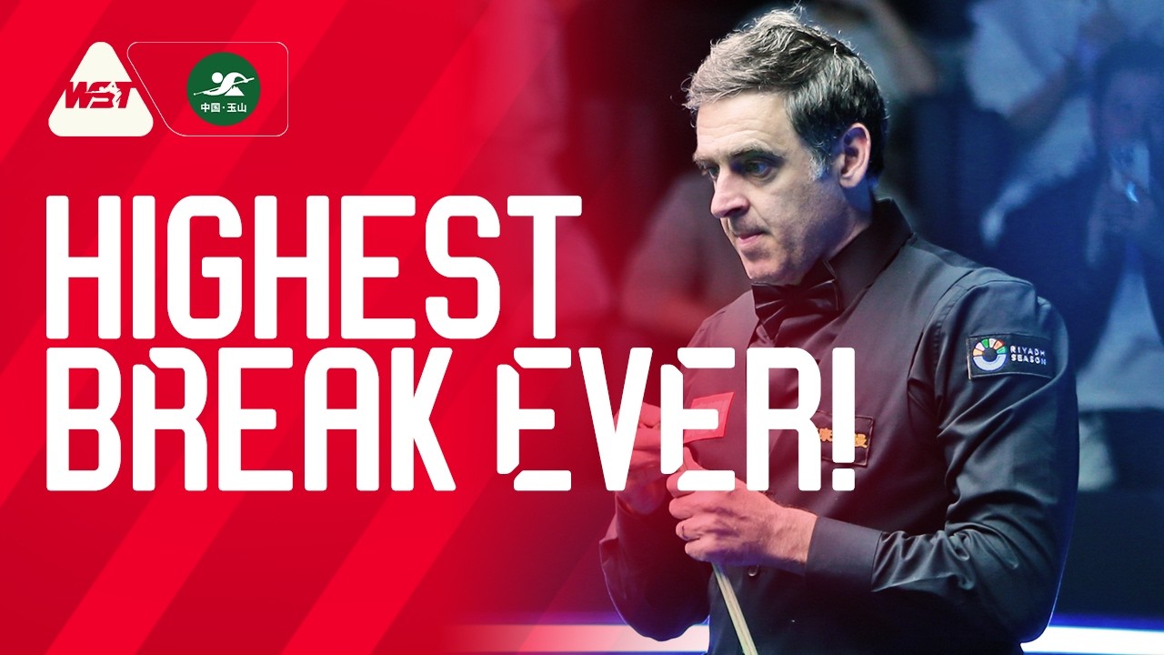 O'Sullivan's 153 break at the World Open (World Snooker Tour)