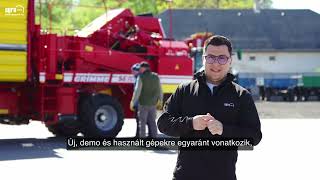 ÚJ GRIMME GH 4 Négysoros bakháthúzó, 75 cm sortáv, rozsdamentes acél bakhátformáló elemek