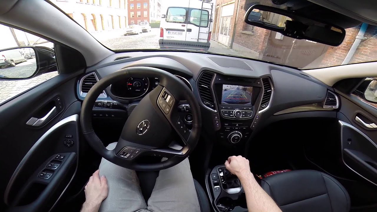 Hyundai Grand Santa Fe 2014 POV test drive GoPro