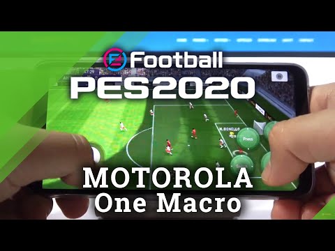 PES Game Test on Motorola One Macro – Pro Evolution Soccer Gameplay