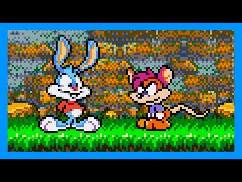 Tiny Toon Adventures: Buster's Hidden Treasure (Sega Genesis, 1993) – Full Game Session 🐰🥕🎮