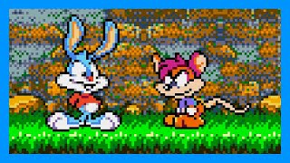 Tiny Toon Adventures: Buster's Hidden Treasure (Sega Genesis, 1993) – Full Game Session 🐰🥕🎮