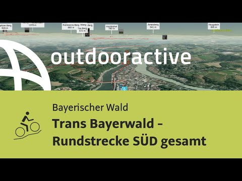 Mountainbike-tour im Bayerischen Wald: Trans Bayerwald - Rundstrecke SÜD gesamt
