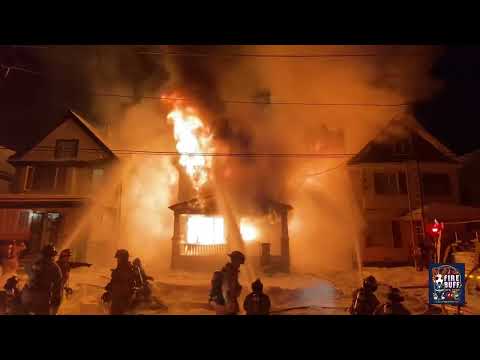 1/24/22-Buffalo FD 3 Alarm Fire at 99 Brinkman Avenue