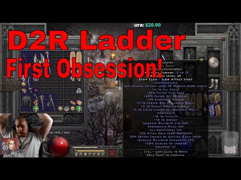 D2R Ladder First Kinship Zod Rune & Obsession Staff