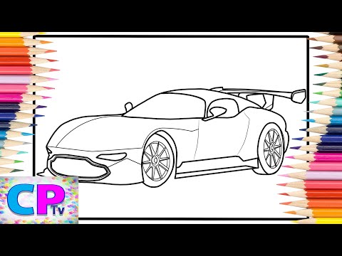 Aston Martin Vulcan Coloring Pages/Cars Coloring/Defqwop - Awakening [NCS Release]
