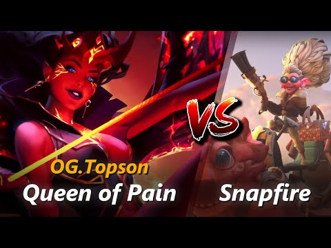 Topson mid Queen of Pain vs Snapfire | First 10 minutes