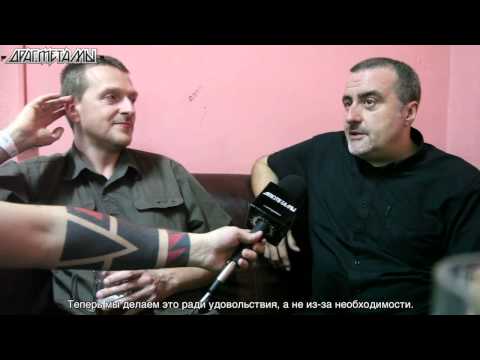 Justin Broadrick and G.C. Green of GODFLESH interview Moscow, Russia, 2013