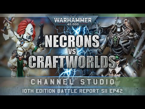 Necrons vs Aeldari Craftworlds 10th Edition Warhammer 40K Battle Report 2000pts A FLAMING SWORD!