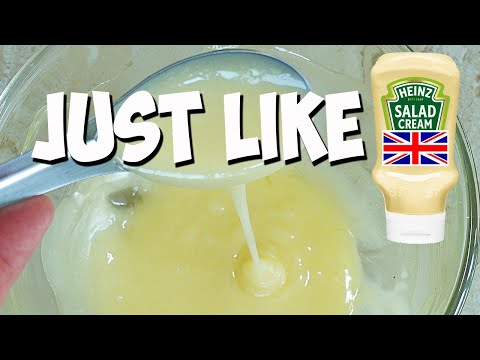 Salad Cream Just Like Heinz! British Salad Cream zingy and sweet!