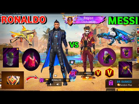 Free Fire Collection Versus || Ronaldo in Free Fire 🔥 Top 1 Player vs Y GAMING | Garena Free Fire