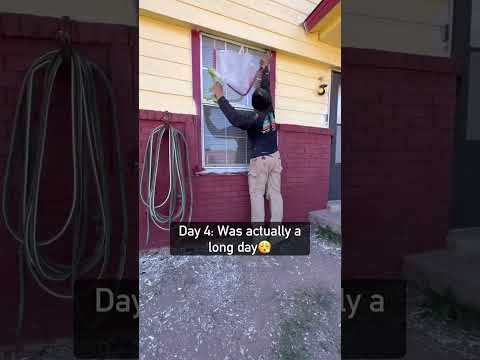 We Painted Ms. Addie’s House For $1!!🙌🙌