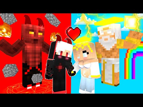 Monster School : Angel Girl and Devil Boy Part 2 - Minecraft Animation