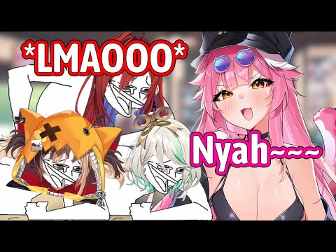 Justice Members Can't Stop Laughing When Raora Mamma Did Her "Nyah~~" Recording【Hololive EN】 Justice Members Can't Stop Laughing When Raora Mamma Did Her "Nyah~~" Recording【Hololive EN】