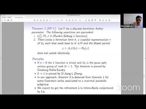 Pierre-Henri Chaudouard (Paris): Recent progress on Gan-Gross-Prasad conjecture for unitary groups