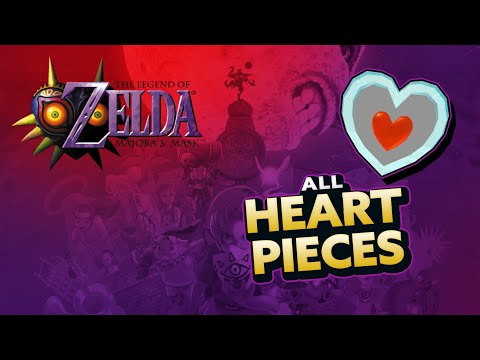 Zelda: Majora’s Mask - All Heart Pieces (Both Versions)