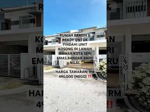 Double Storey House Laman Mawar Qasih, Kota Seriema, Bandar Baru Nilai. video