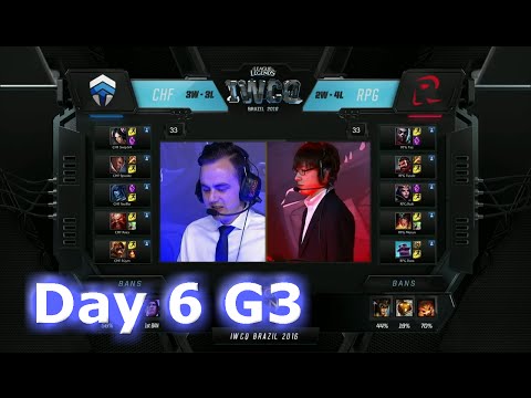 Chiefs vs Rampage | S6 Worlds 2016 International Wildcard Qualifiers Day 6 | CHF vs RPG