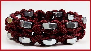 Paracord Bracelet Tutorial: Hex Nut And Clove Hitch Bracelet