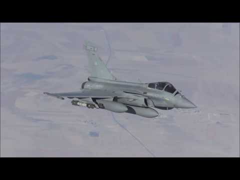 French Navy Rafale M refueling by USAF KC-10 over Iraq