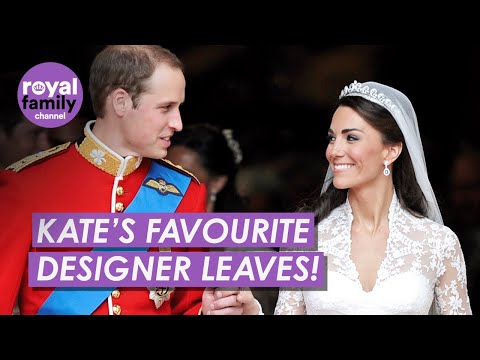 Princess Kate's Wedding Dress Designer LEAVES...