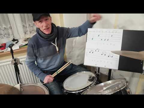 Schlagzeug Rhythmus Nr 4 mit Fill
