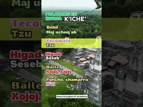 curso virtual del idioma mam. grupos reducidos, palabras en mam, vocabulario quiche