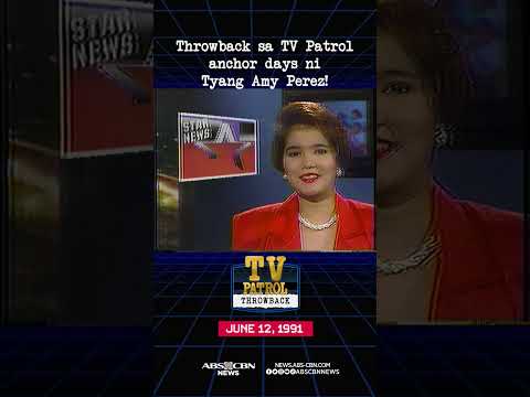 #TVPatrolThrowback sa anchor days ni Tyang Amy Perez