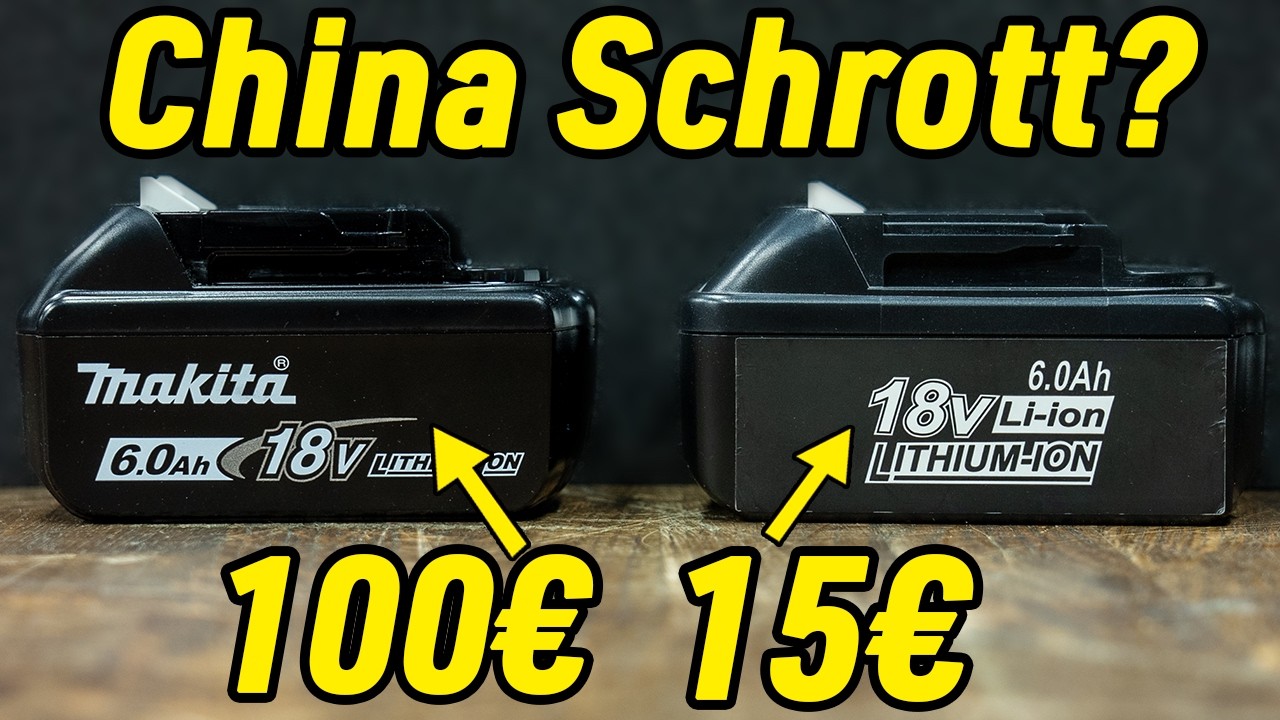Video: Achtung Abzocke! Fake Makita Akkus im Test