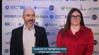 Gerard O'Callaghan & Belinda Dillon at the 2025 Digital Construction Summit, Croke Park
