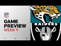 Jacksonville Jaguars Vs Las Vegas Raiders Week 9 Game Preview