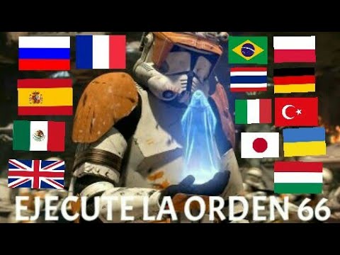 "EJECUTE LA ORDEN 66" en 14 idiomas diferentes | Star Wars: Episodio lll - La venganza de los sith