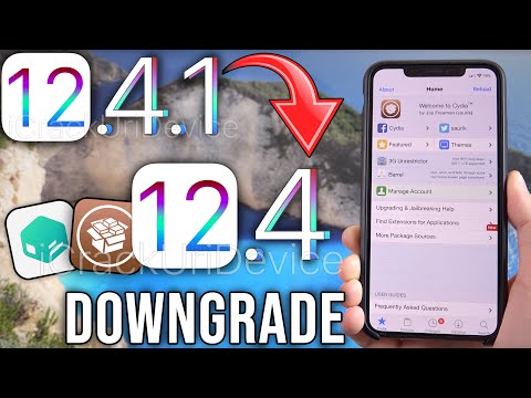 Downgrade iOS 12.4.1 to iOS 12.4 & Jailbreak - iPhone, iPad & iPod! (KEEP DATA)
