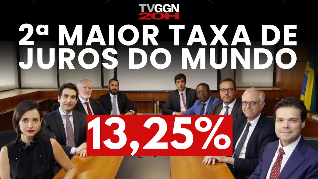 COPOM ELEVA JUROS PARA 13,25% E BRASIL SEGUE COMO A 2ª MAIOR TAXA DO MUNDO | TVGGN20H (29/01/25)