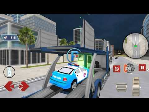 Us Police Cop Car Transporter Truck 2019 -  Android Gameplay #1