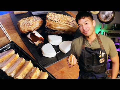 Chocolate goes with anything, even pork belly (also a Duo Jiao Chicken Sandwitch)