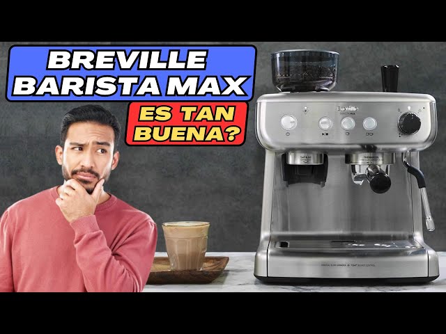 Vídeo relacionado con Breville Barista Max+ cafetera espresso | Molido y dosificación inteligentes | Temporizador de extracción de precisión | Espumador de leche integrado | Bomba italiana de 15 bares | Negro [VCF152X]