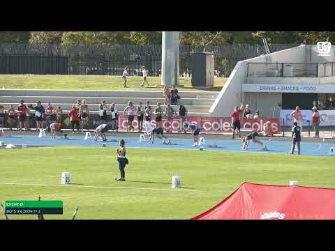 Boys U16 200m Timed Final 2: 2022/23 State Track and Field Championships