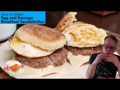 How to Make Egg and Sausage Breakfast Sandwiches