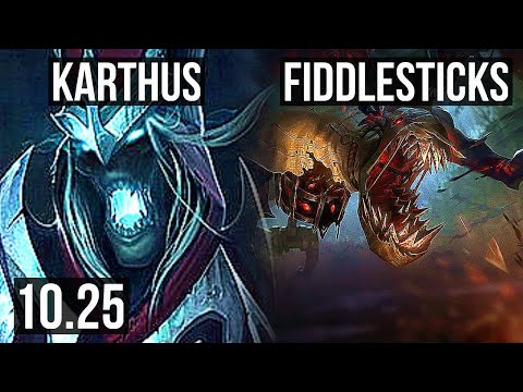 KARTHUS vs FIDDLESTICKS (JUNGLE) | 21/2/10, Quadra, Legendary, 700+ games | KR Diamond | v10.25