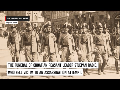 Zagreb, 1928: The funeral of Croatian peasant leader Stjepan Radić