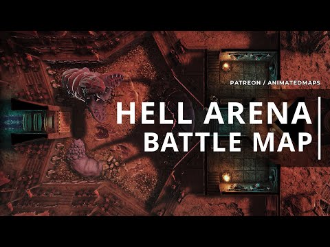 Scarlet Coliseum | Animated Battle Map Pack Preview