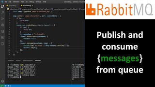 Download the video "RabbitMQ Tutorial - Publisher and Consumer program with example in nodeJS"