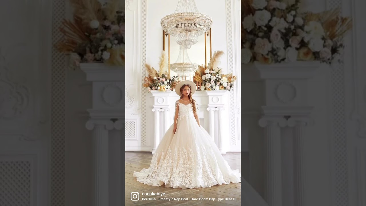 Flower Girl Dress | Çocuk Abiye Modelleri | Tulle dress | First communion #gown #wedding #fashion